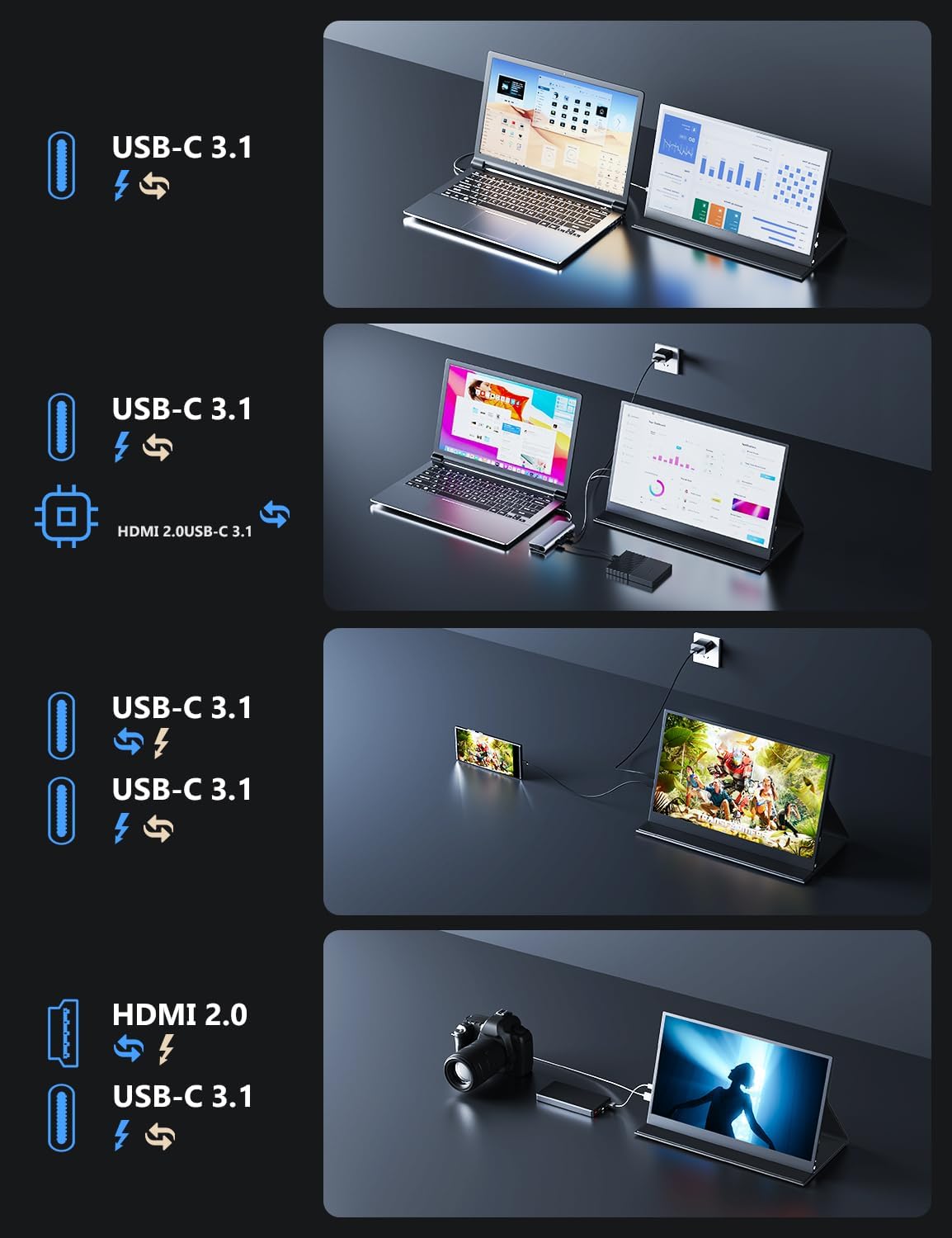Portable Monitor, 15.6 Portable Monitor, 15.6